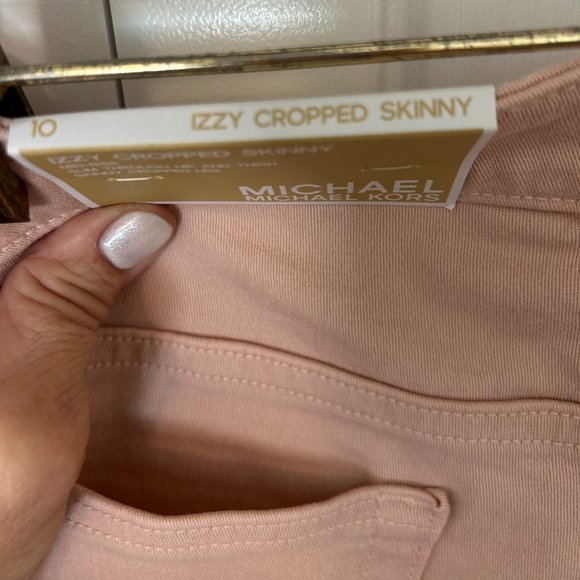 MICHAEL KORS Mid Rise IZZY Cropped Skinny SZ 10 - Picture 5 of 6